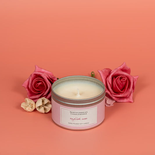 English Rose Candle in a Tin (also known as Garden Rose)