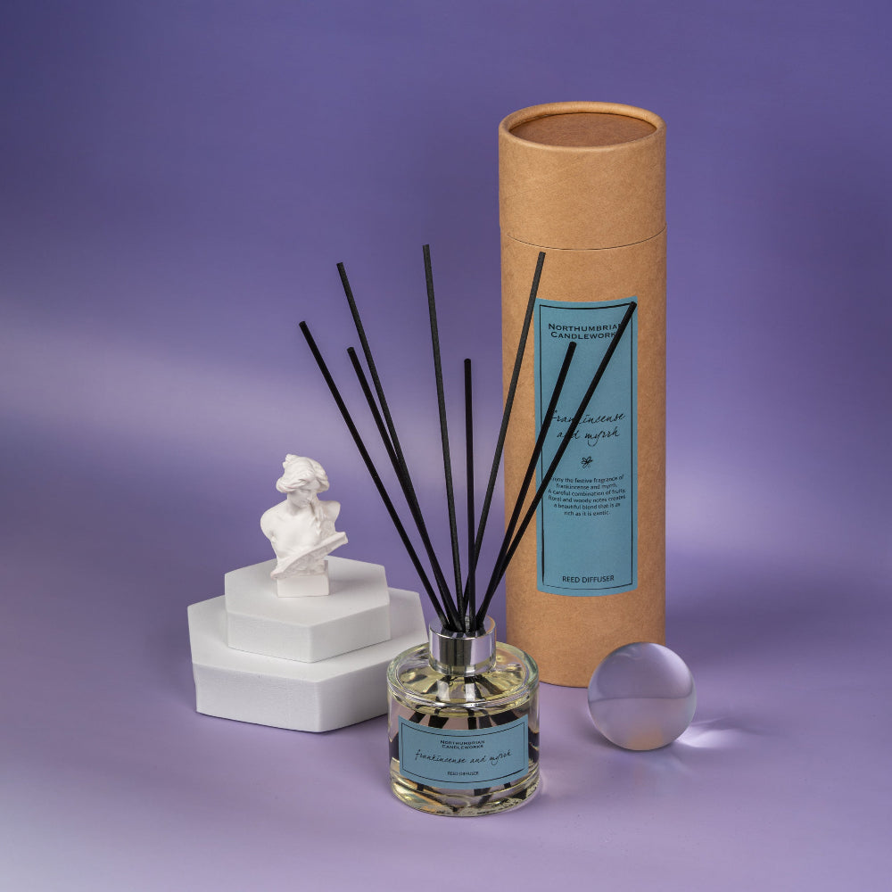 Northumbrian Candleworks - Frankincense & Myrrh - Reed Diffuser with Tube