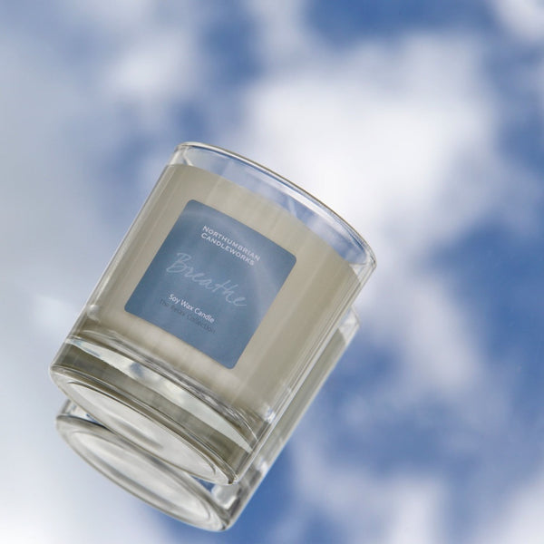 breathe candle from the relax collection - calm sky
