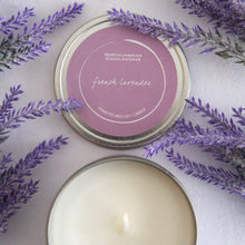 Load image into Gallery viewer, Northumbrian Candleworks - French Lavender - Candle in a Tin with Lavender
