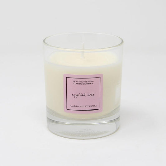 Northumbrian Candleworks - English Rose - Candle in a Glass Jar