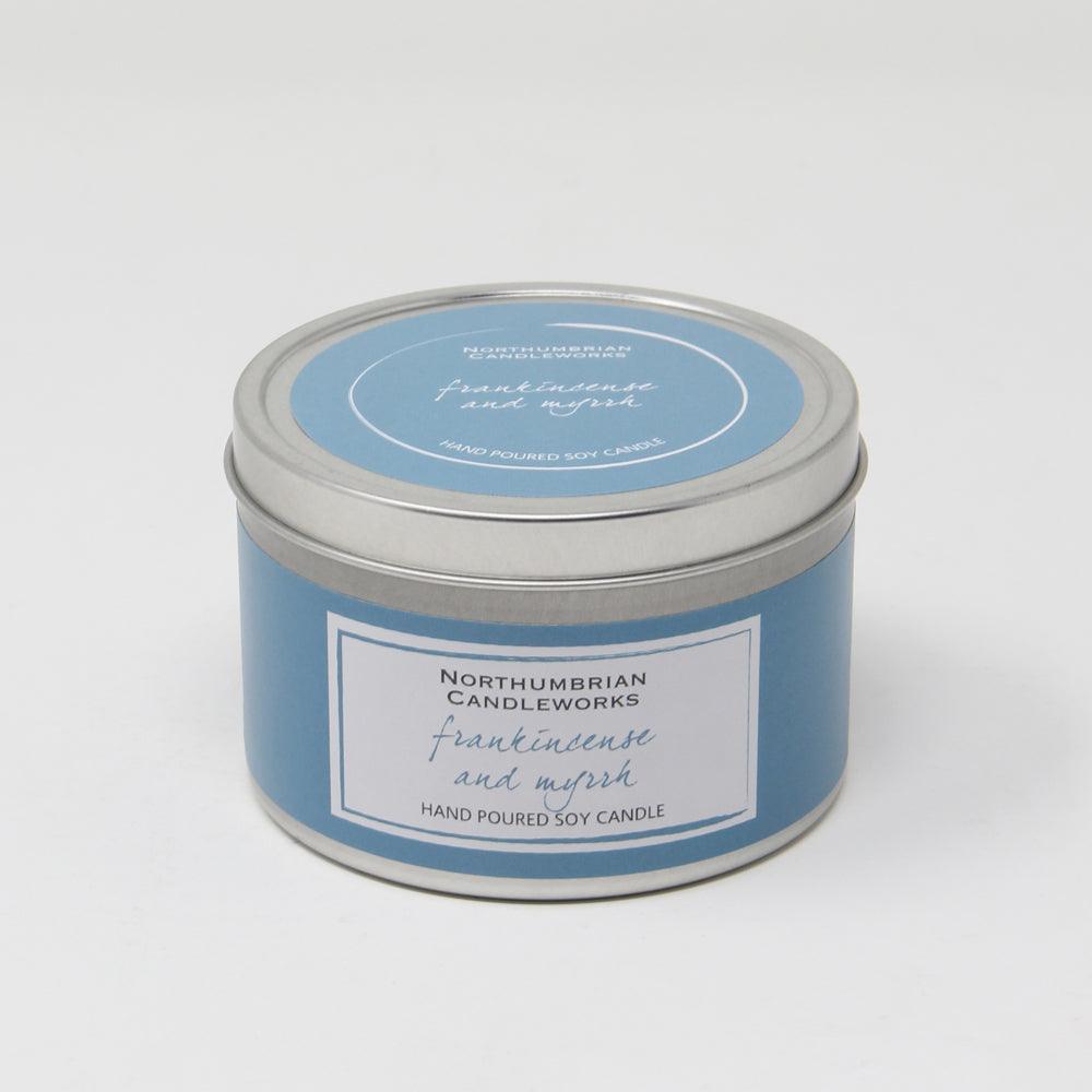 Northumbrian Candleworks - Frankincense & Myrrh - Candle in a Tin with Lid