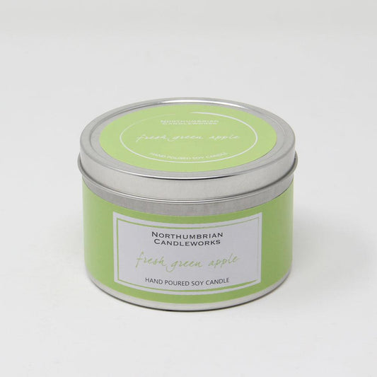 Northumbrian Candleworks - Fresh Green Apple - Candle in a Tin with Lid