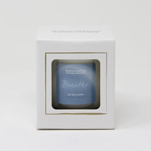 Load image into Gallery viewer, breathe candle in gift box from the relax collection - sea salt and amber
