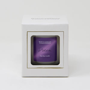 dream candle in gift box from the sleep collection - french lavender