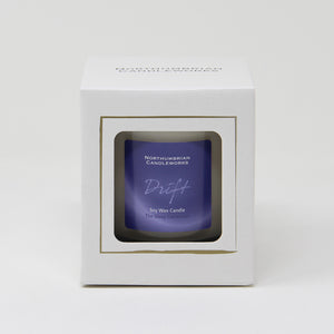 drift candle in gift box from the sleep collection - english rose