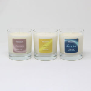 Northumbrian Candleworks - Unwind, Inspire and Slumber Candle in a Glass Jar from The Wellbeing Collection