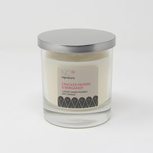 Northumbrian Candleworks - Cracked Pepper & Bergamot - Candle in a Glass Jar with Lid