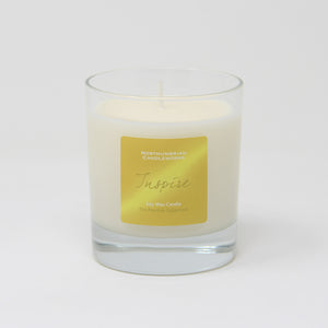 inspire candle from the positive collection - red poppy and ginger