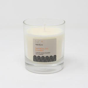 Northumbrian Candleworks - Saffron Iris & Amber - Candle in a Glass Jar