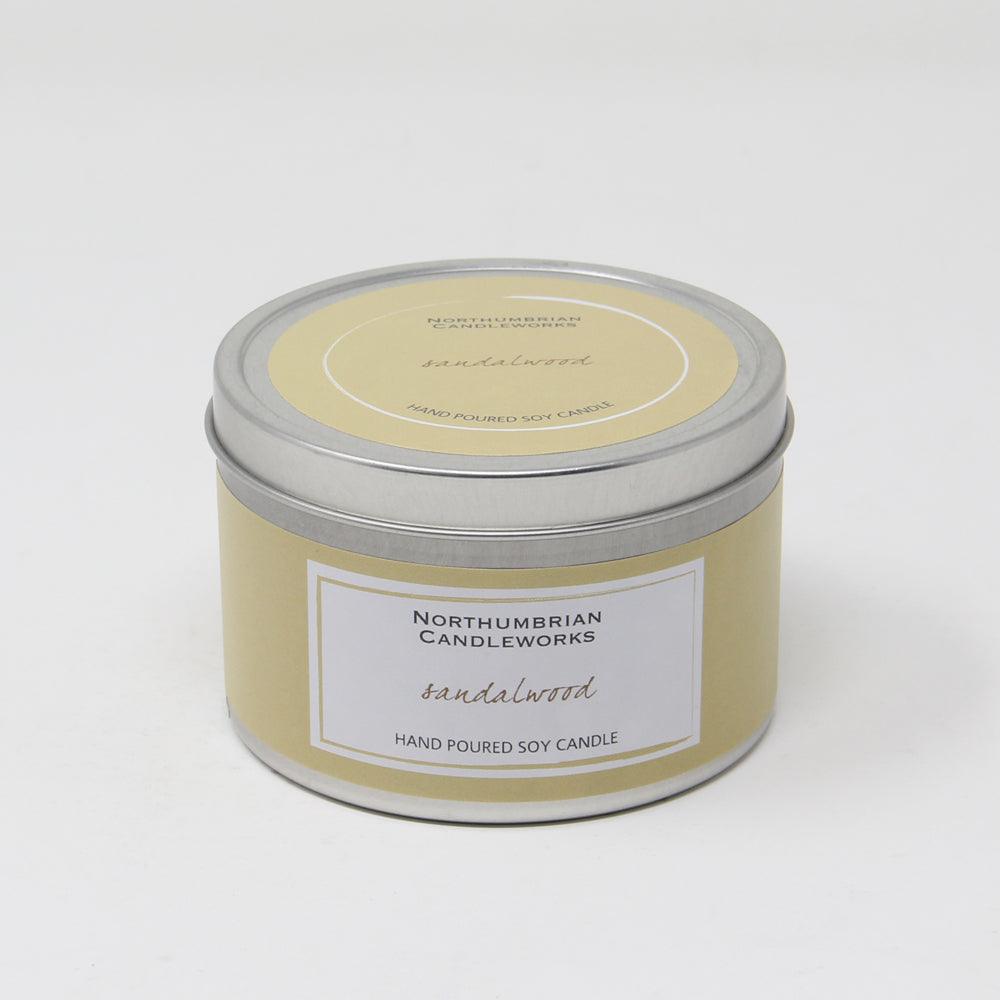Northumbrian Candleworks - Sandalwood - Candle in a Tin with Lid