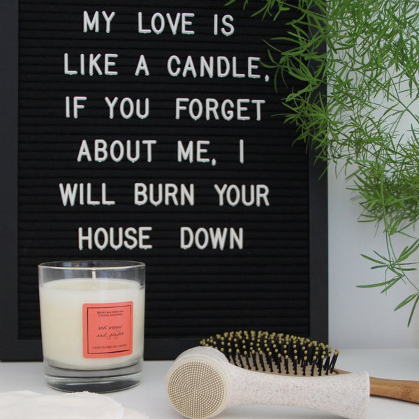 Northumbrian Candleworks - Red Poppy & Ginger - Self Love and Care with Candle