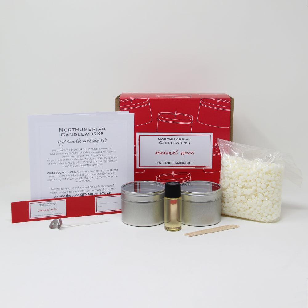 Northumbrian Candleworks - Seasonal Spice - Candle Making Kit Contents