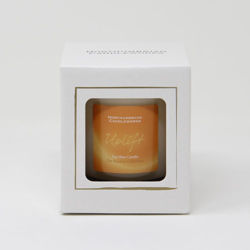 uplift candle in gift box from the positive collection - mimosa and mandarin