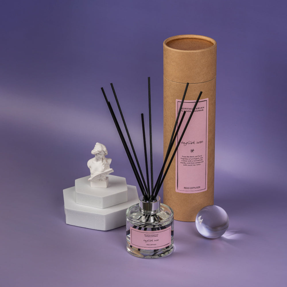 Northumbrian Candleworks - English Rose - Reed Diffuser with Tube