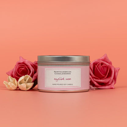 English Rose Candle in a Tin (also known as Garden Rose)