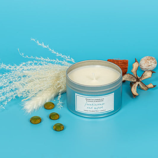 Frankincense & Myrrh Candle in a Tin