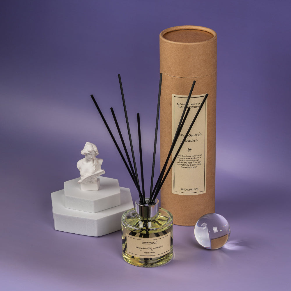 Northumbrian Candleworks - Honeysuckle Jasmine - Reed Diffuser with Tube