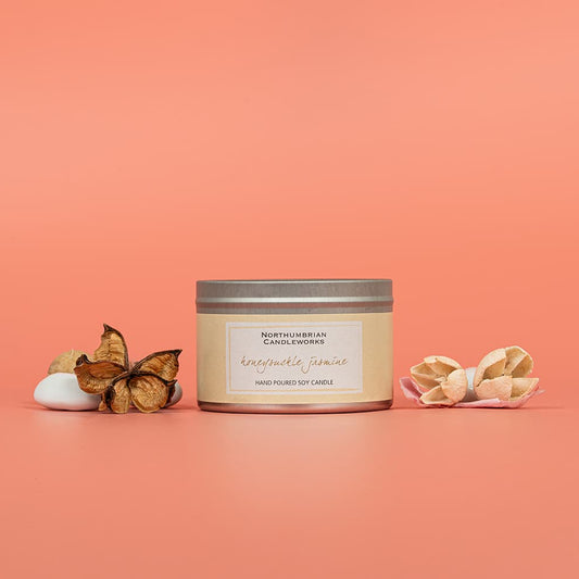 Honeysuckle Jasmine Candle in a Tin