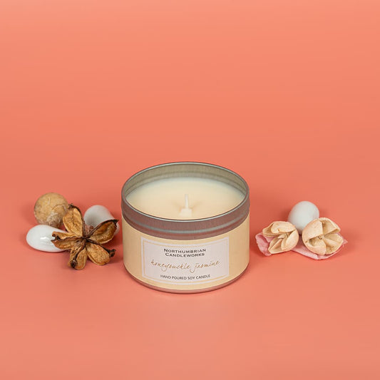 Honeysuckle Jasmine Candle in a Tin
