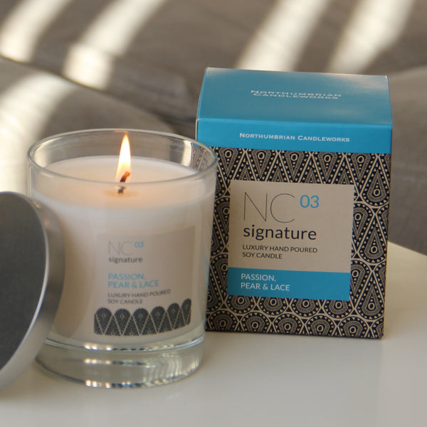Passion, Pear & Lace Candle in a Glass Jar