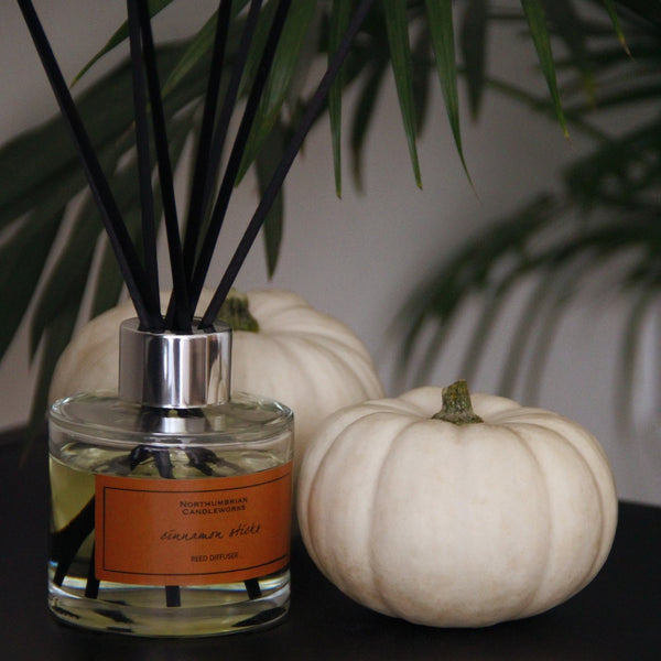 Northumbrian Candleworks - Cinnamon Sticks - Autumn Reed Diffuser with Pumpkins