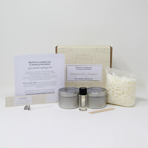 Northumbrian Candleworks - Honeysuckle Jasmine - Candle Making Kit Contents