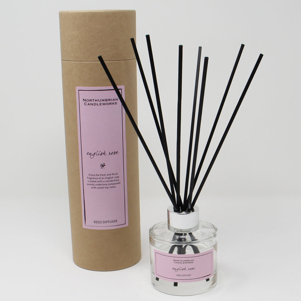 Northumbrian Candleworks - English Rose - Reed Diffuser with Tube
