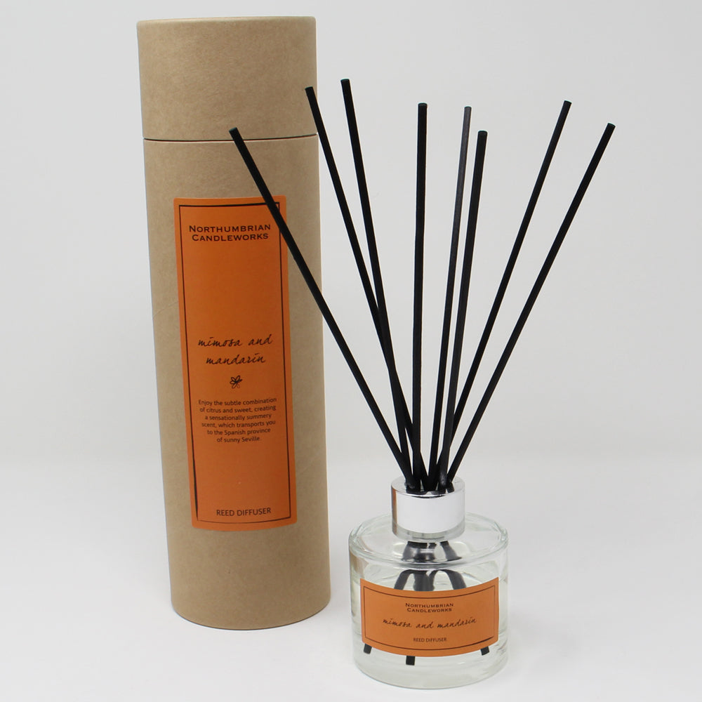 Northumbrian Candleworks - Mimosa & Mandarin - Reed Diffuser with Tube