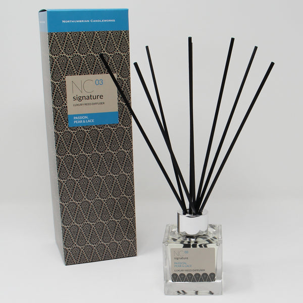 Northumbrian Candleworks - Passion Pear & Lace - Reed Diffuser with Box