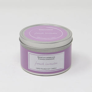 Northumbrian Candleworks - French Lavender - Candle in a Tin with Lid