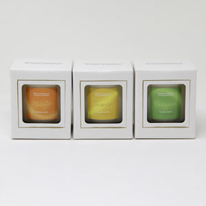 Northumbrian Candleworks - Uplift, Inspire and Energise Candle in a Glass Jar from The Positive Collection in Gift Box