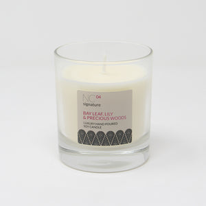 Northumbrian Candleworks - Bay Leaf Lily & Precious Woods - Candle in a Glass Jar