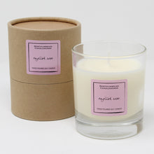 Load image into Gallery viewer, Northumbrian Candleworks - English Rose - Candle in a Glass Jar with Tube
