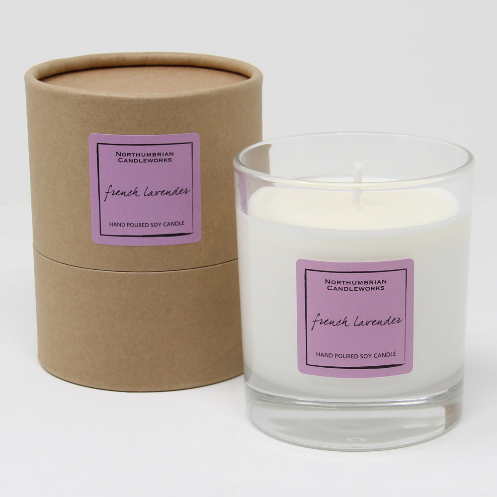 Northumbrian Candleworks - French Lavender - Candle in a Glass Jar with Tube