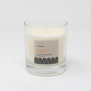 Northumbrian Candleworks - Saffron Iris & Amber - Candle in a Glass Jar