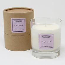 Load image into Gallery viewer, Northumbrian Candleworks - Sweet Violet - Candle in a Glass Jar with Tube
