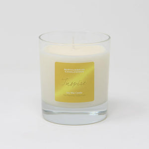 inspire candle from the positive collection - red poppy and ginger