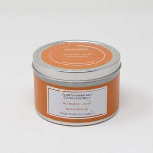 Northumbrian Candleworks - Mimosa & Mandarin - Candle in a Tin with Lid