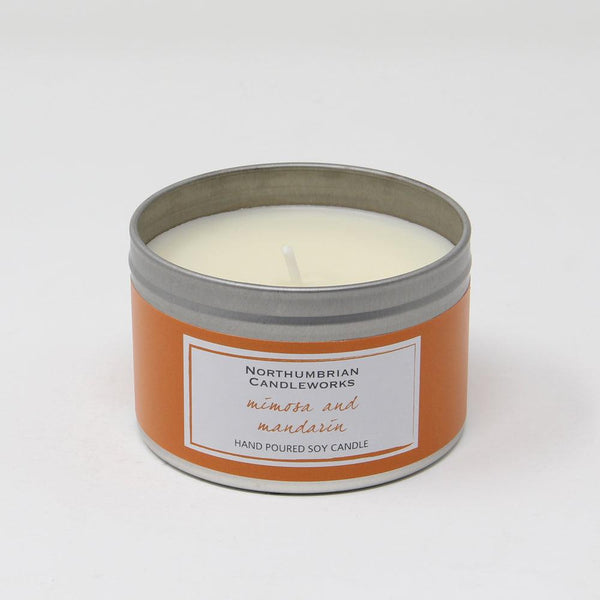 Northumbrian Candleworks - Mimosa & Mandarin - Candle in a Tin
