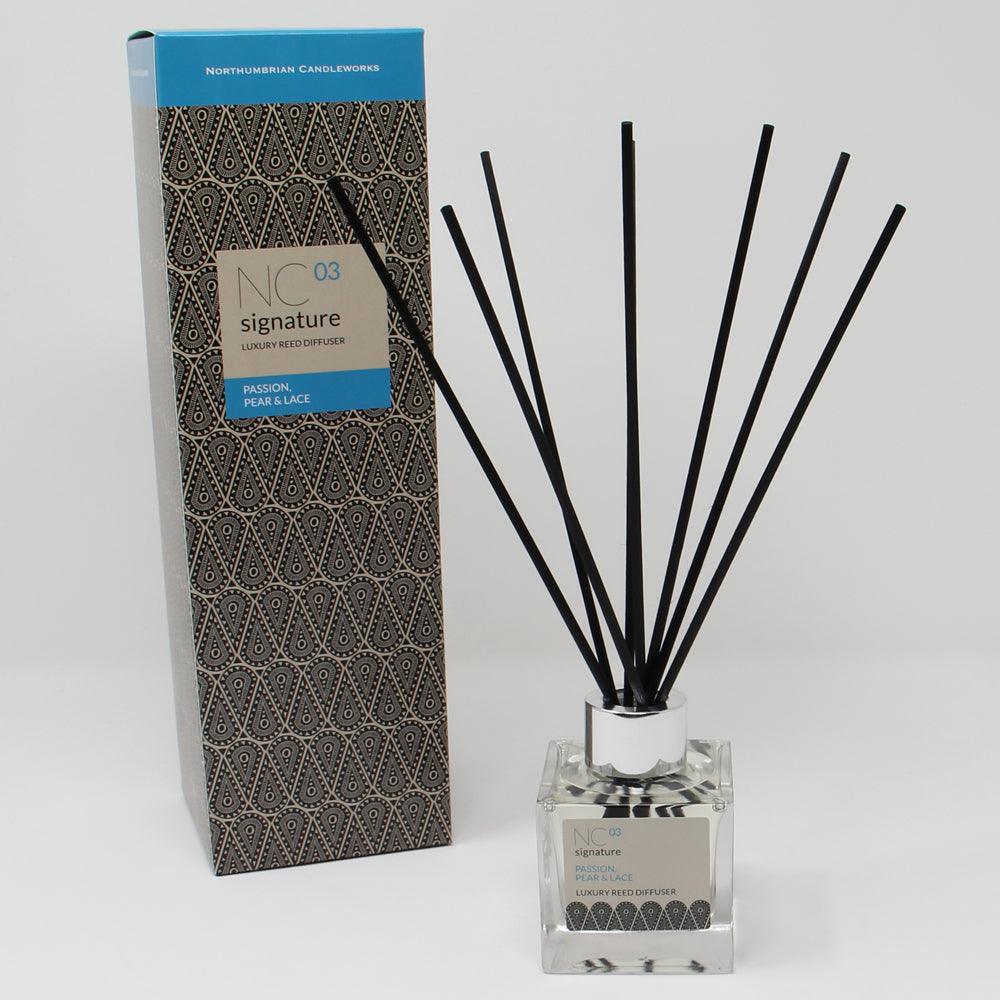 Northumbrian Candleworks - Passion Pear & Lace - Reed Diffuser with Box