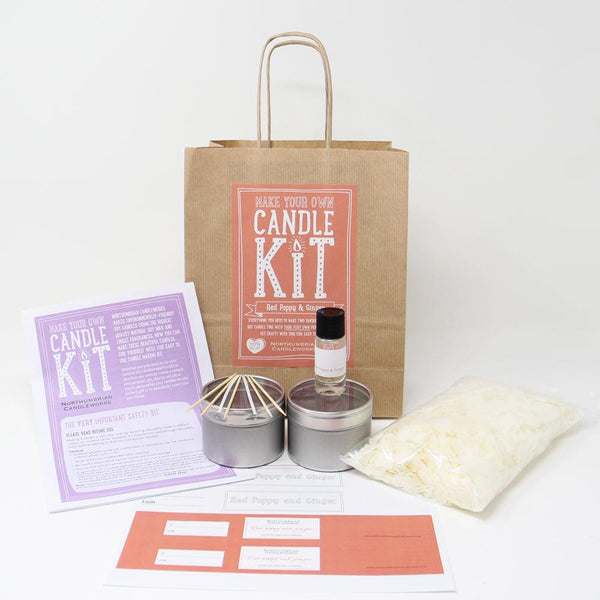 Red Poppy & Ginger Soy Candle Making Kit