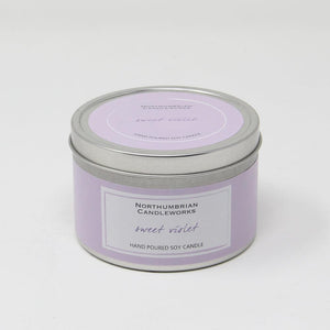 Northumbrian Candleworks - Sweet Violet - Candle in a Tin with Lid