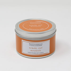 Northumbrian Candleworks - Mimosa & Mandarin - Candle in a Tin with Lid