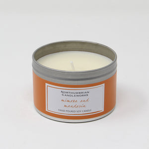 Northumbrian Candleworks - Mimosa & Mandarin - Candle in a Tin