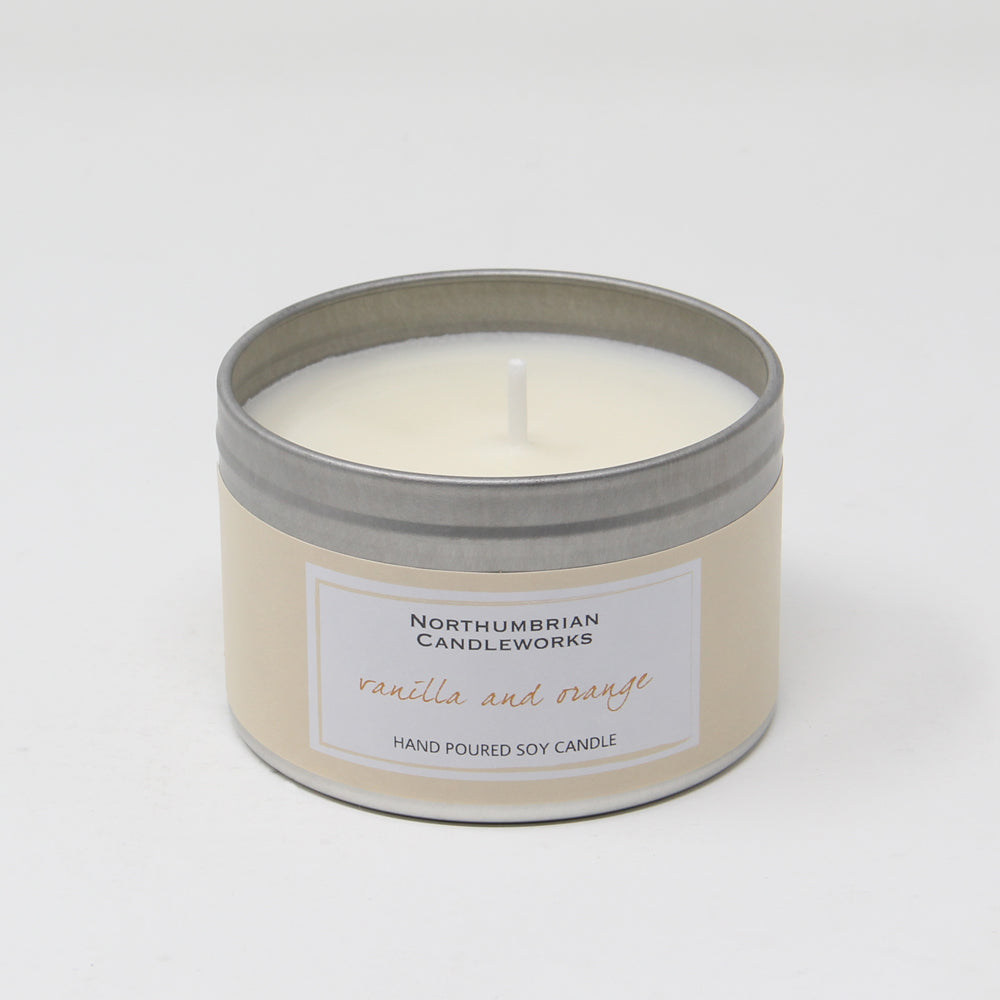 Northumbrian Candleworks - Vanilla & Orange - Candle in a Tin