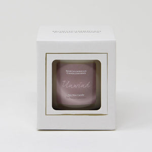 unwind candle in gift box from the relax collection - vanilla and orange