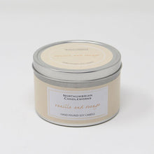 Load image into Gallery viewer, Northumbrian Candleworks - Vanilla &amp; Orange - Candle in a Tin with Lid
