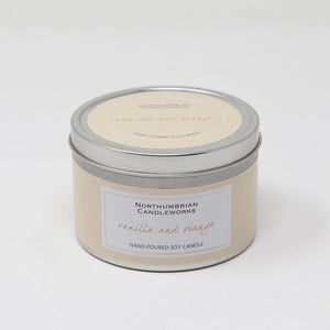 Northumbrian Candleworks - Vanilla & Orange - Candle in a Tin with Lid
